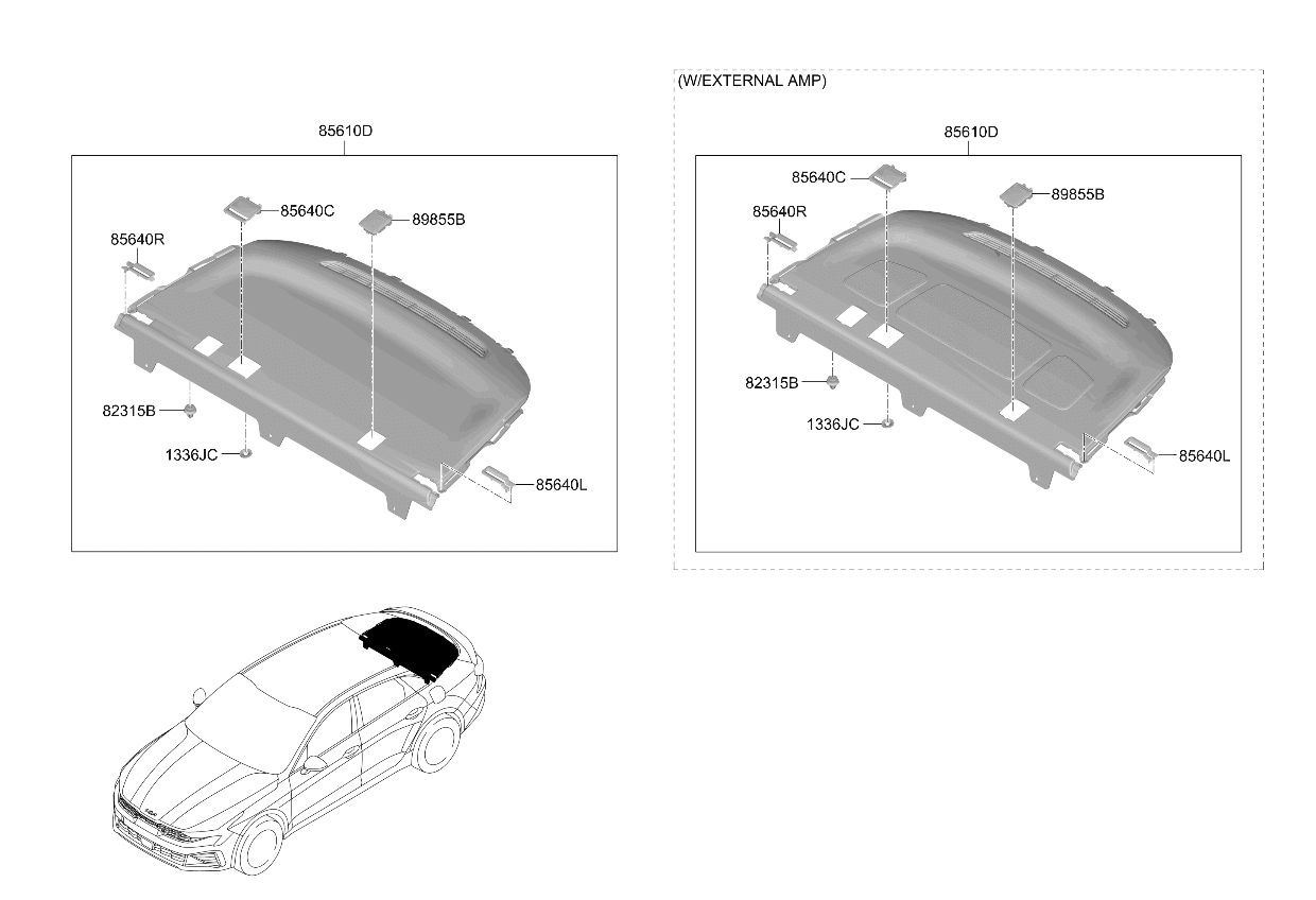 85617L2000 Kia BEZEL ASSY-CHILD ANC  