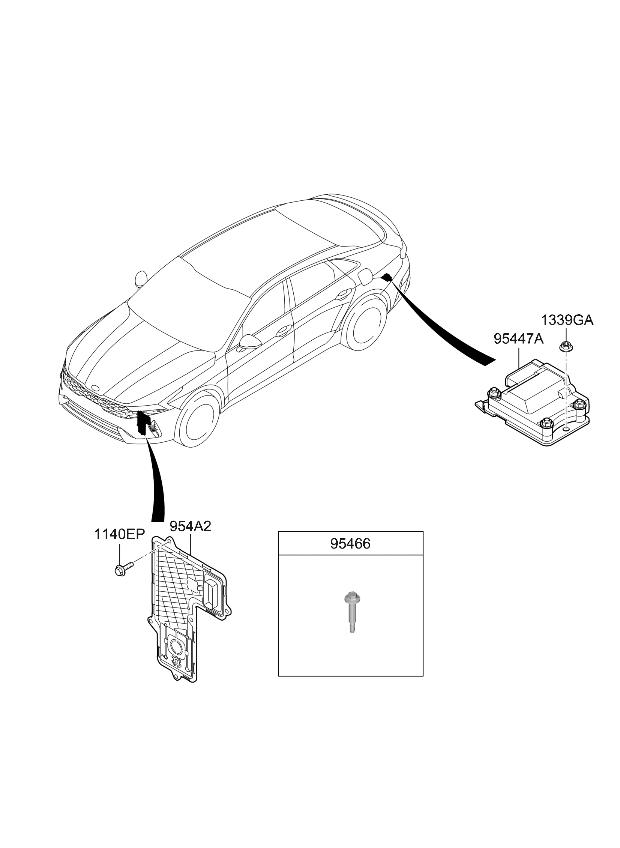 954474G750 Kia 4WD ECU  