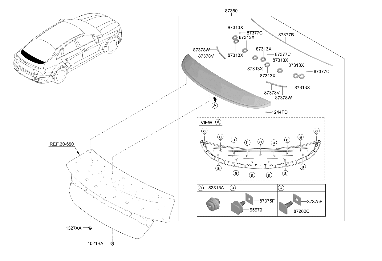 87319L2000 Kia SEALING PAD - GARNIS
