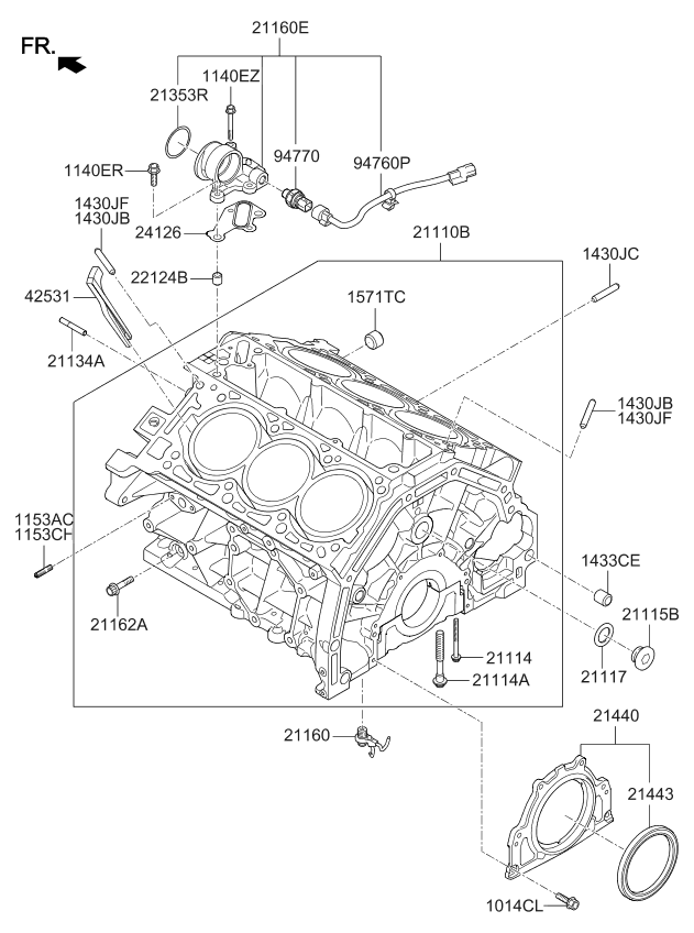 Kia 211333C700 Plug 211333C700 Kia Plug