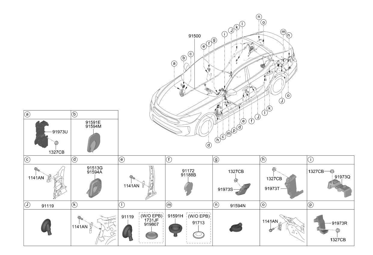 919803M020 Kia Plug-Side ABSORBER Housing, RH  