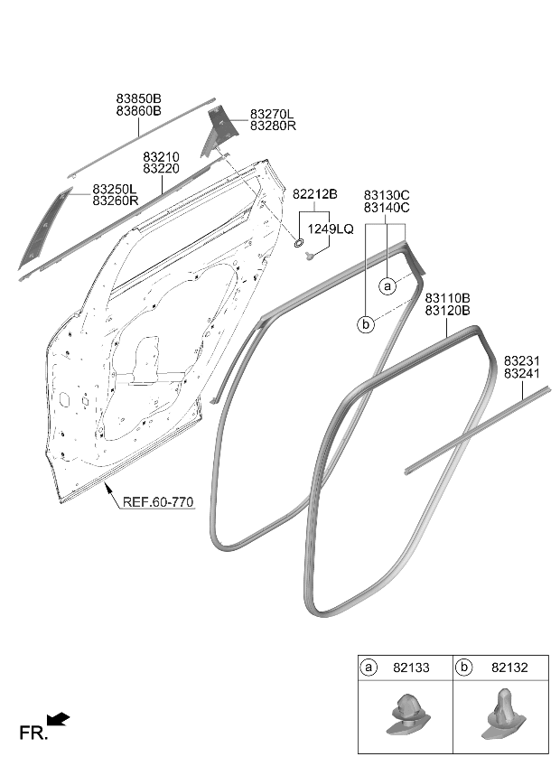 Kia 82132GI000 CLIP-WEATHERSTRIP MT 82132GI000 Kia CLIP-WEATHERSTRIP MT