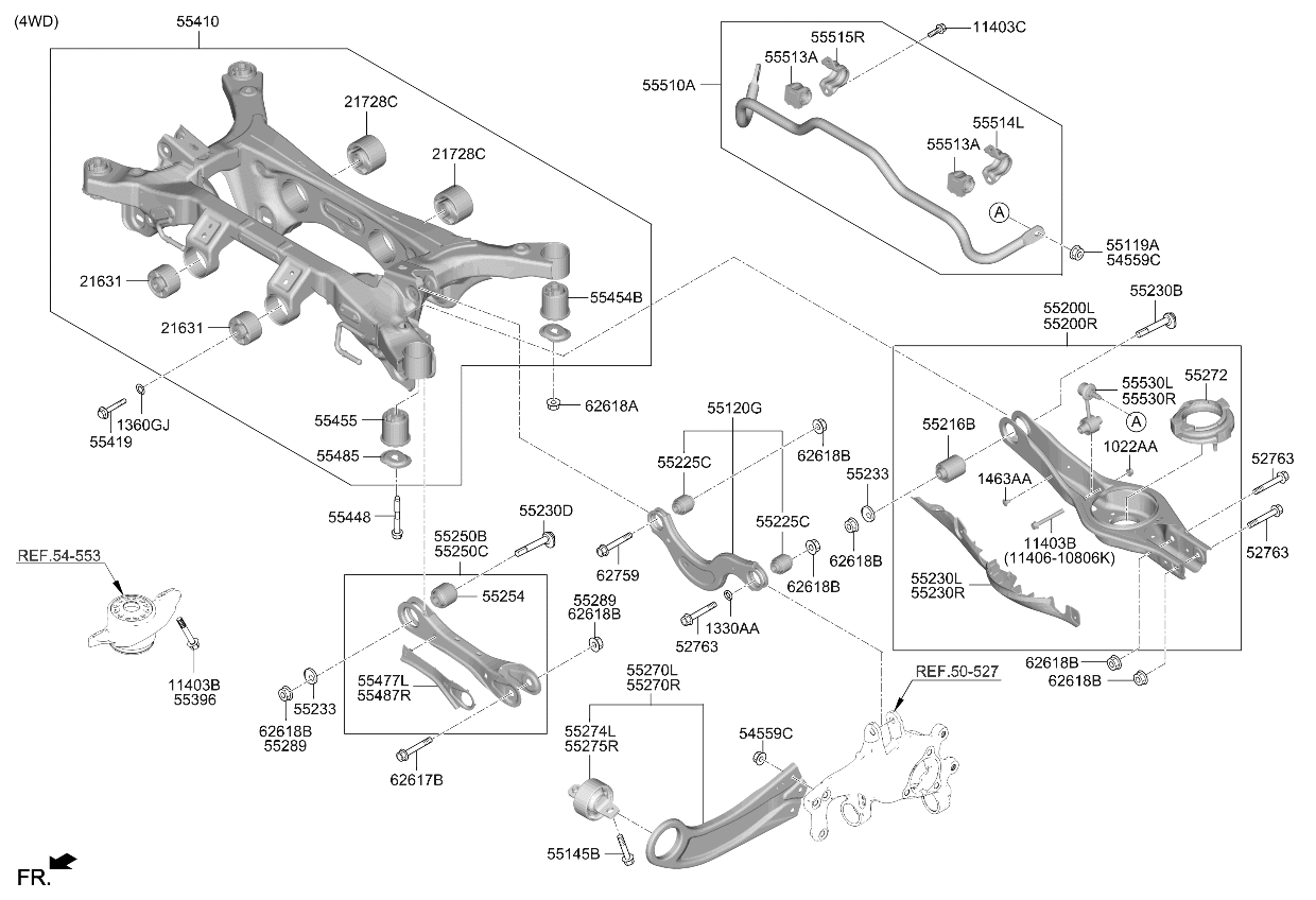Kia 55259CU000 Nut 55259CU000 Kia Nut