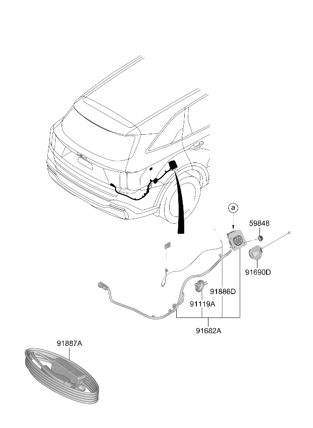 91681P4011 Kia INLET ASSY-NORMAL CH