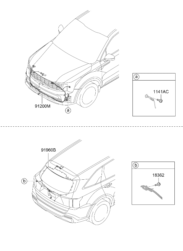 91845P4010 Kia Wiring Assembly-FEM