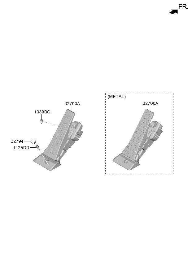 327002J200 Kia PEDAL ASSY-ACCELERAT