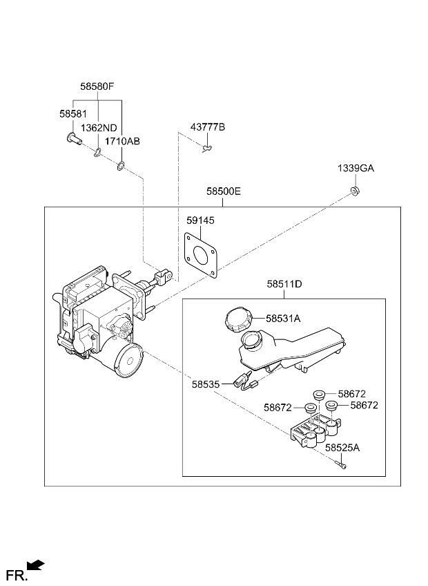 58500P4PA0 Kia INTEGRATED ELECTRIC