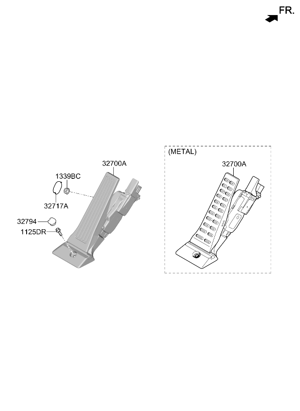 Kia 32700M5110 PEDAL ASSY-ACCELERAT 32700M5110 Kia PEDAL ASSY-ACCELERAT