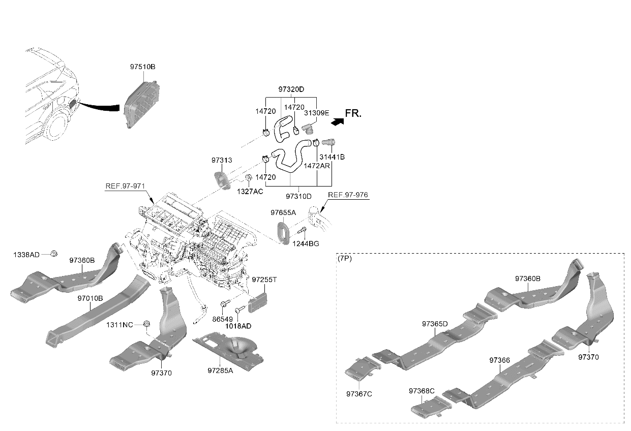 Kia 97255P4230 Control Assembly 97255P4230 Kia Control Assembly
