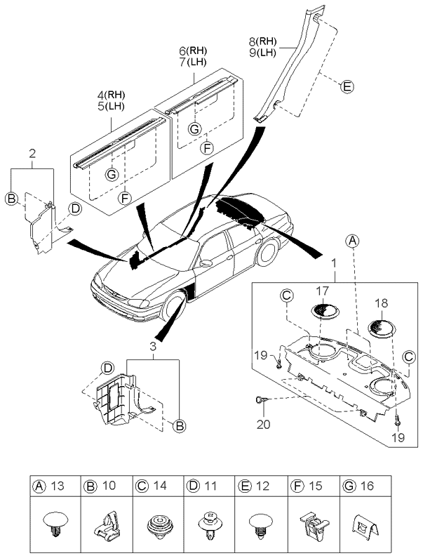 Kia K907340512B Tapping Screw K907340512B Kia Tapping Screw