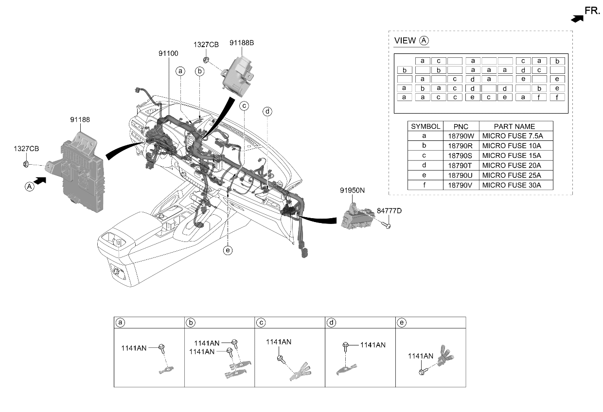 91105S9CF1 Kia Main Wiring Assembly