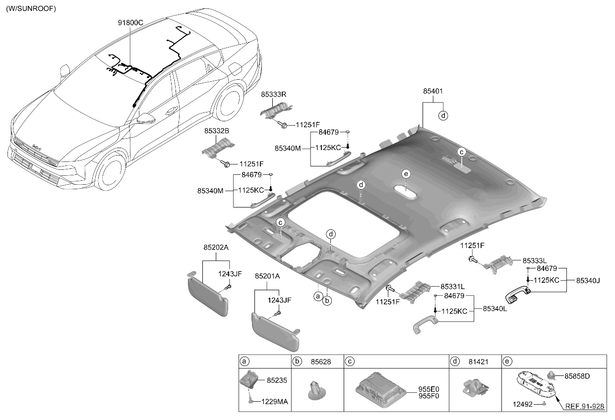 955F0GG000 Kia UNIT ASSY-UWB & B