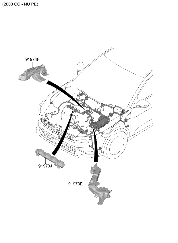 91961AA060 Kia Wiring Protector