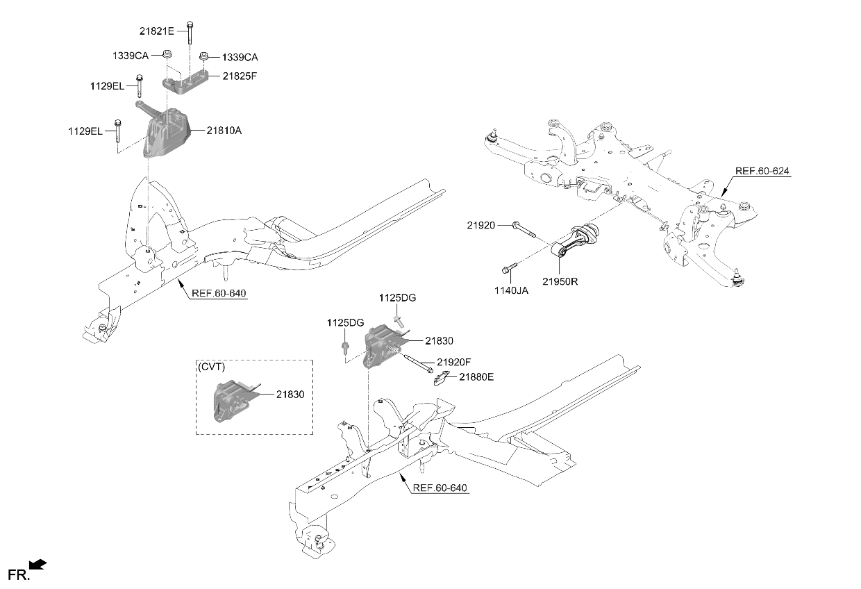 Kia 21825AA200 BRACKET-ENGINE MTG S 21825AA200 Kia BRACKET-ENGINE MTG S