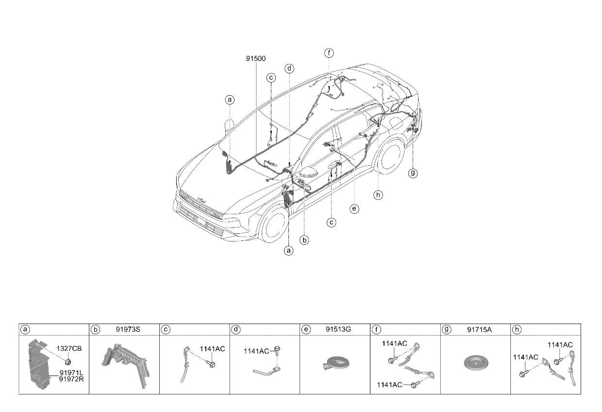 91961AA180 Kia Wiring Protector