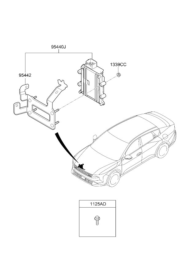 954404GLV0 Kia Transmission Control Unit