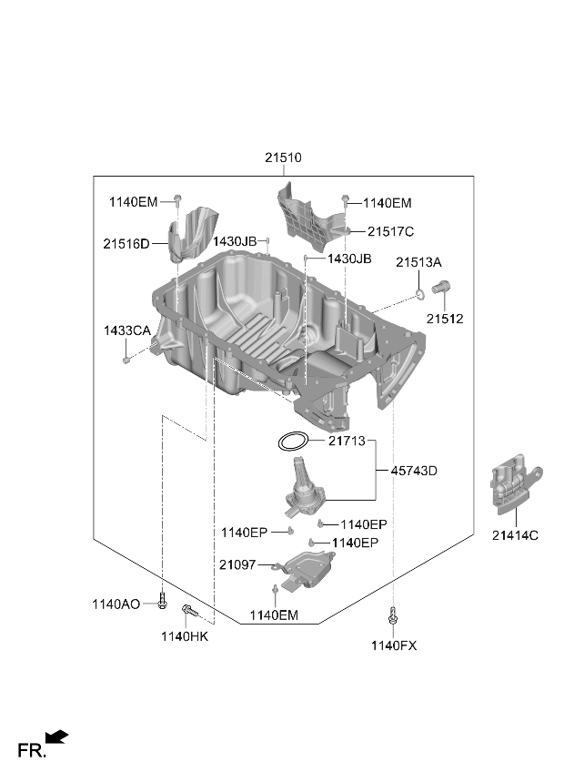 Kia 214142J000 COVER-ACCESS HOLE 214142J000 Kia COVER-ACCESS HOLE