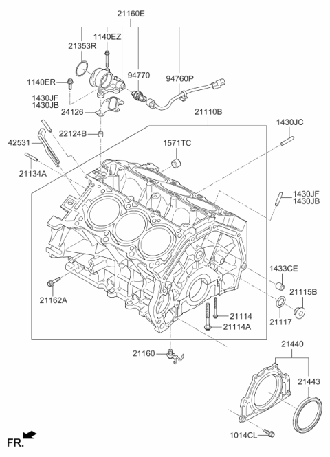 2020 Kia Sorento Cylinder Block Diagram 2