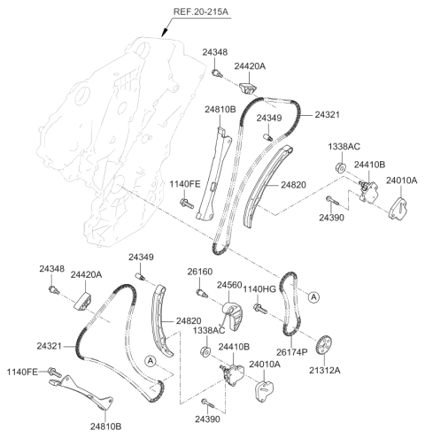 2019 Kia Sorento Camshaft & Valve Diagram 2