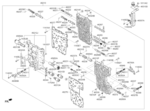 2020 Kia Sorento Transmission Valve Body Diagram 3