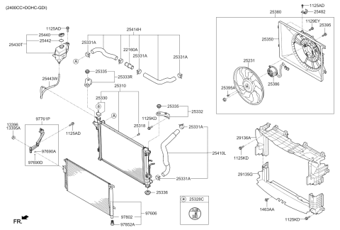 2020 Kia Sorento Engine Cooling System Diagram 2