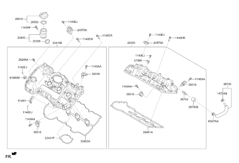 2019 Kia Sorento Rocker Cover Diagram 2