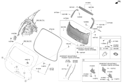 2024 Kia Telluride POWER LATCH ASSY-PWR Diagram for 81800S9600