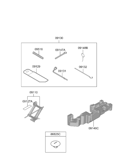 2024 Kia Telluride Socket-Preload   Diagram for 425162W000
