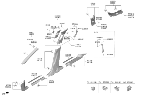 2023 Kia Telluride Coil Spring Diagram for 858313K010
