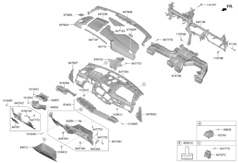 2026 Kia Sportage SWITCH ASSY-HAZARD Diagram for 93790P1AA0WK