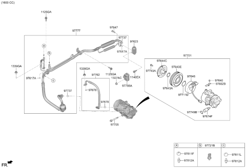 2026 Kia Sportage COMPRESSOR ASSY Diagram for 97701N9600