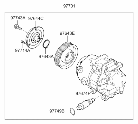2020 Kia Sedona Air Condition System-Cooler Line Diagram 2