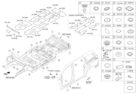 2019 Kia Sedona Clip Diagram for 832394D000