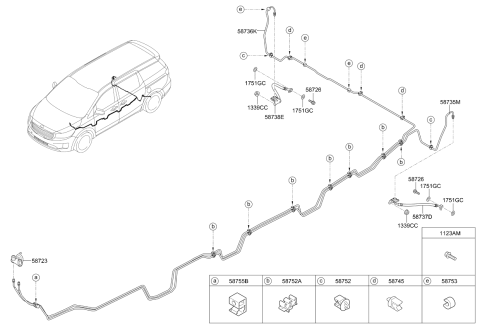 2019 Kia Sedona Brake Fluid Line Diagram 2