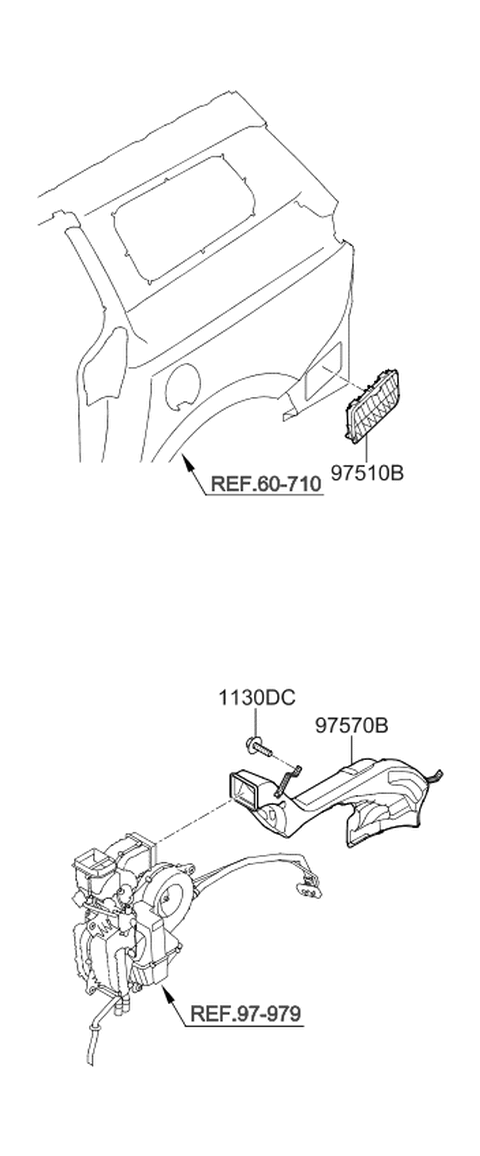 2020 Kia Sedona Heater System-Duct & Hose Diagram 2