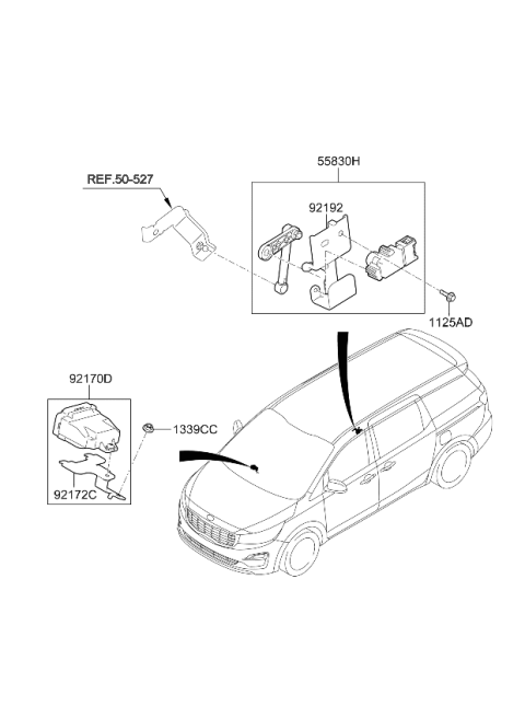 2020 Kia Sedona Head Lamp Diagram 3