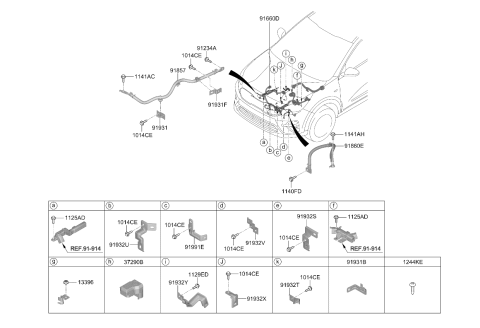 2020 Kia Niro EV Bolt Diagram for 1127406167K