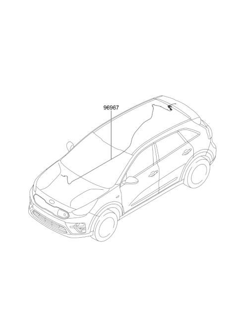 2019 Kia Niro EV Floor Wiring Harness Diagram 2