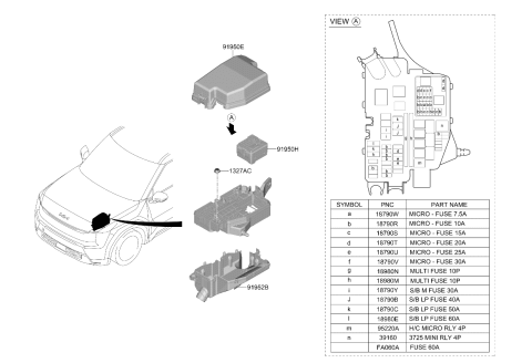 2025 Kia EV9 Front Wiring Diagram 2