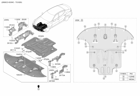 2023 Kia Stinger Under Cover Diagram 2