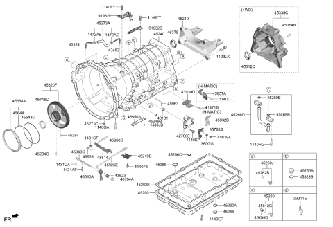 2023 Kia Stinger Auto Transmission Case Diagram 3