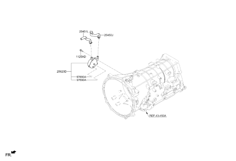2023 Kia Stinger Auto Transmission Case Diagram 2
