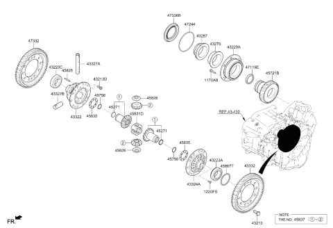 2021 Kia Seltos Bolt-Special Diagram for 4321324000