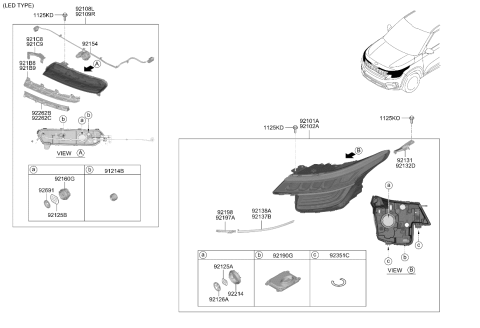 2021 Kia Seltos Head Lamp Diagram 3