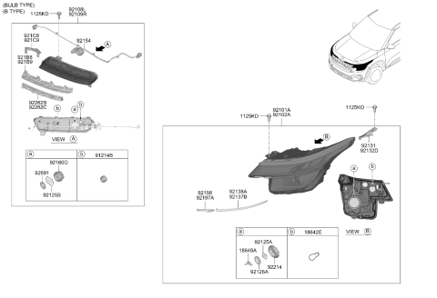 2021 Kia Seltos Head Lamp Diagram 2