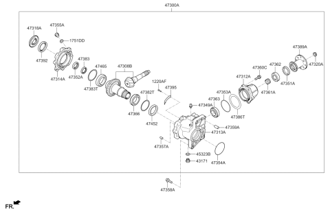 2022 Kia Seltos Bearing Diagram for 473663D100