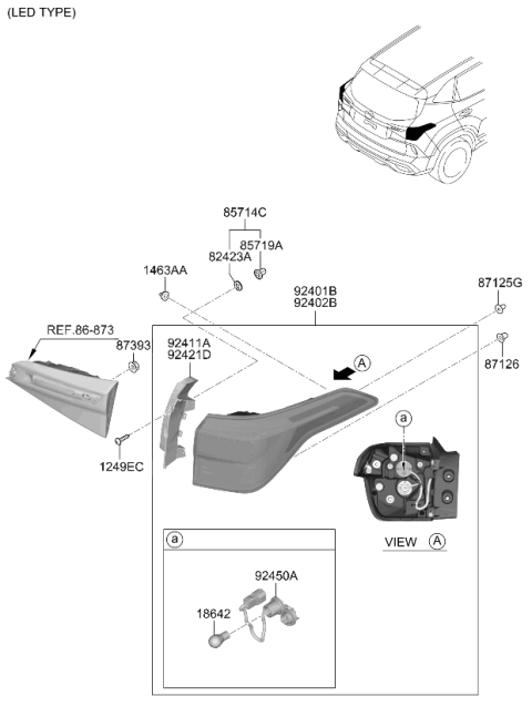 2021 Kia Seltos Rear Combination Lamp Diagram 2