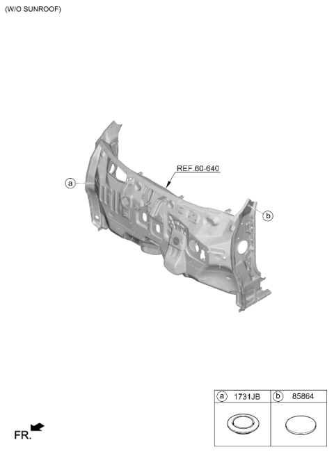 2021 Kia Seltos Sunroof Diagram 2