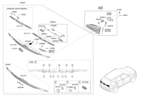 2021 Kia Seltos EMBLEM-SYMBOL MARK K Diagram for 86300Q5600