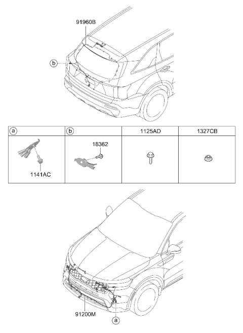 2022 Kia Sorento Gas Miscellaneous Wiring Diagram 3